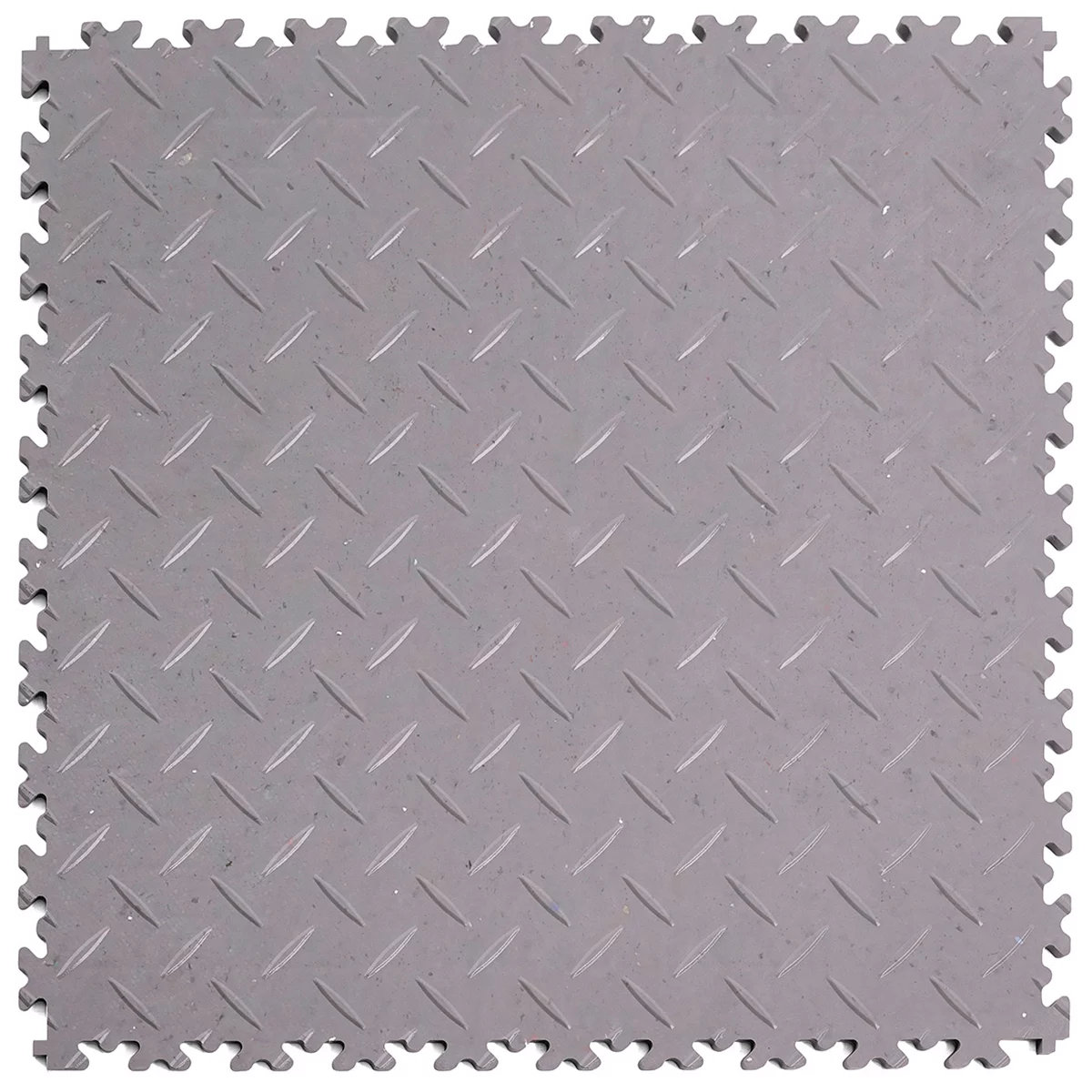 PVC-Fliese Fortelock Industry ECO (Diamant) - Länge 51 cm, Breite 51 cm, Höhe 0,7 cm - Grau