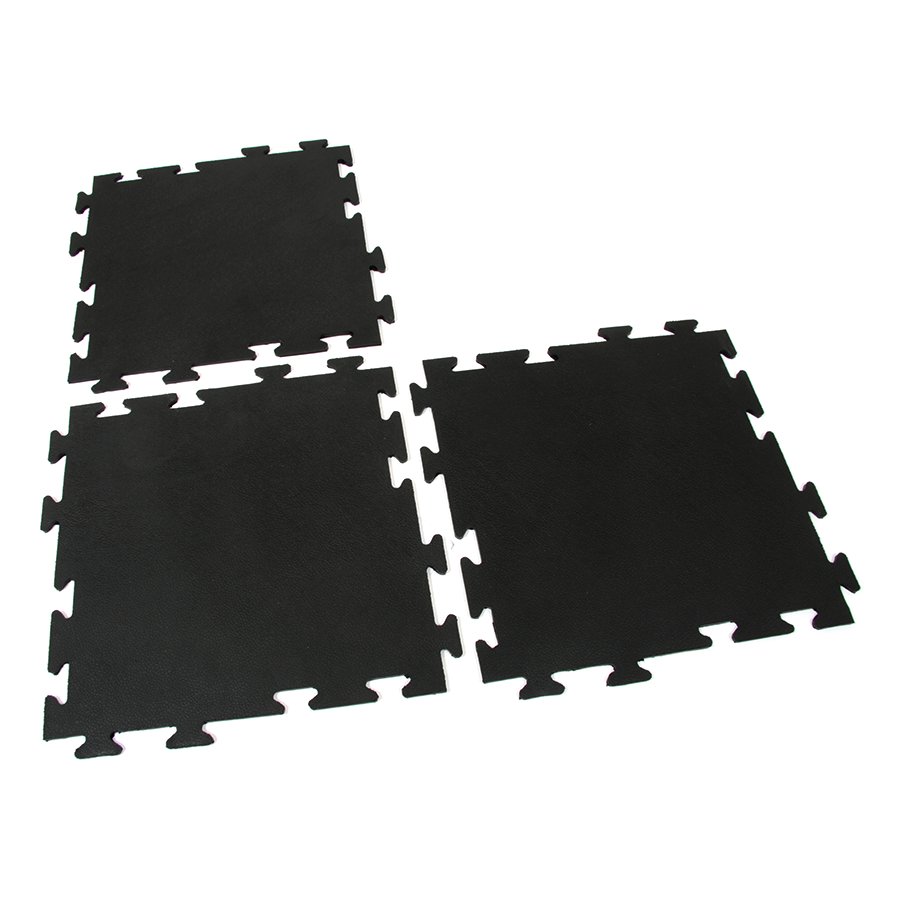 Gumová protiúnavová rohož FLOMA Flat Tile - dĺžka 50 cm, šírka 50 cm a výška 0,8 cm