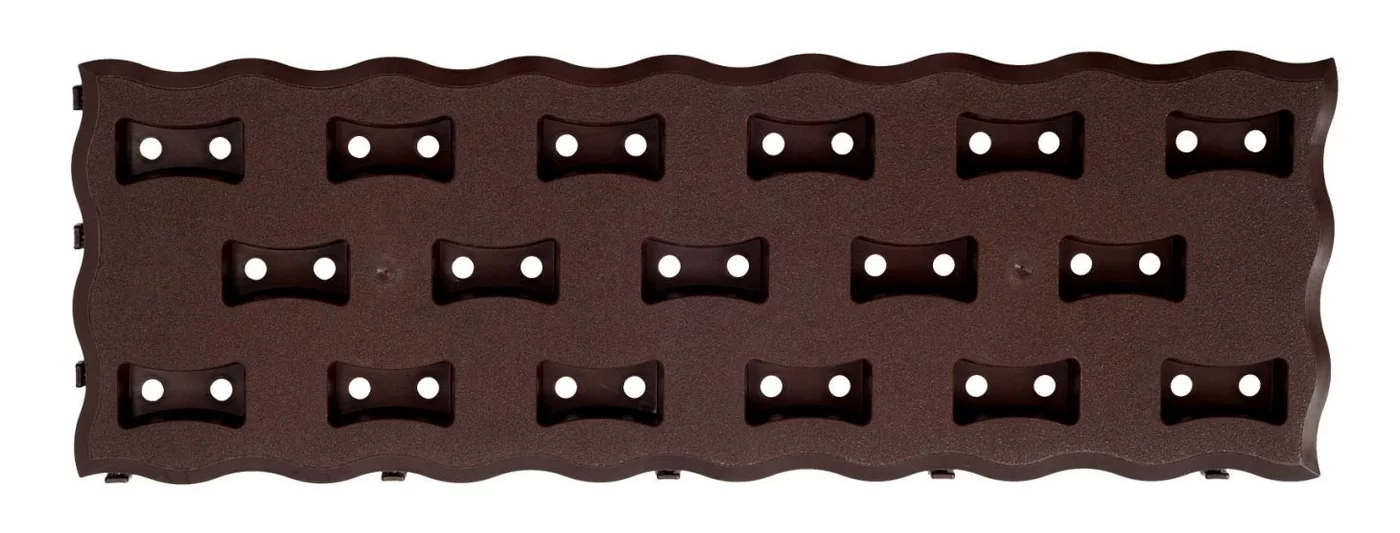 Hnědý záhonový chodník GH82 - délka 60 cm, šířka 20 cm, výška 2,5 cm