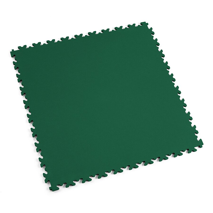 Zelená PVC vinylová zátěžová dlažba Fortelock Industry ESD (kůže) - délka 51 cm, šířka 51 cm a výška 0,7 cm