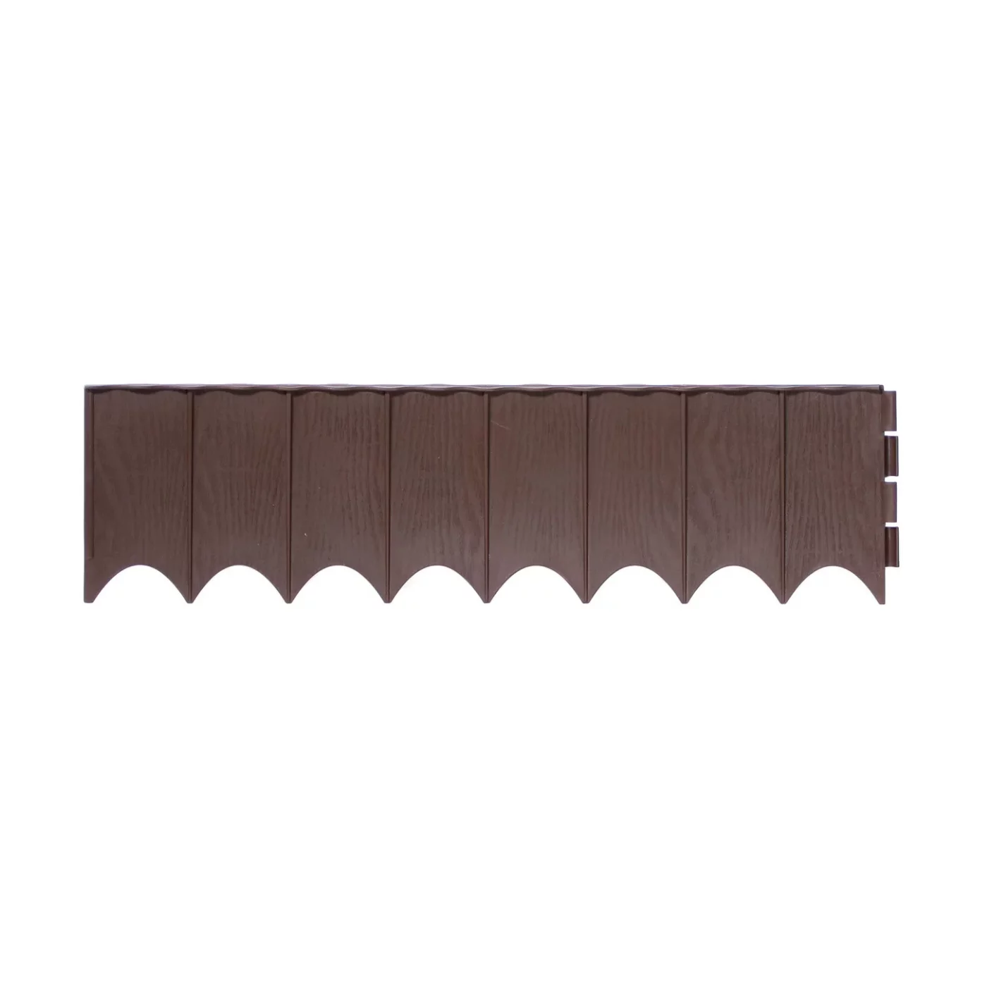 Beeteinfassung aus Kunststoff GC90 - Länge 595 cm, Höhe 16 cm - Braun