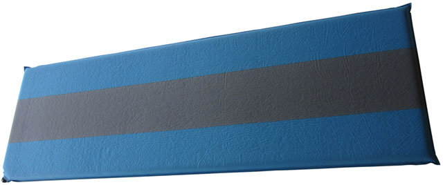 Modro-šedá samonafukovací karimatka - délka 198 cm, šířka 62,5 cm a výška 5 cm