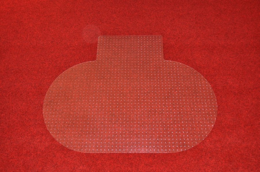 Priehľadná ochranná podložka pod stoličku na koberec FLOMA OCMat Profi - dĺžka 120 cm, šírka 100 cm a výška 0,2 cm
