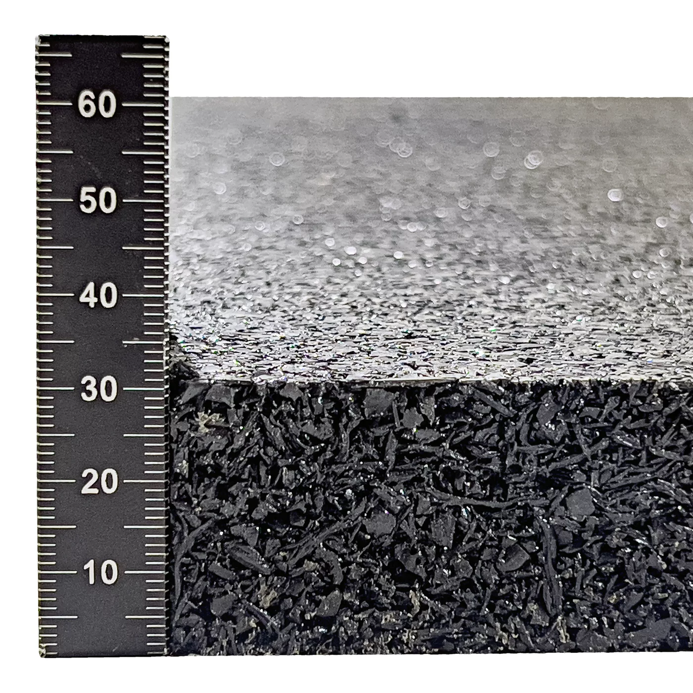 Antivibračná elastická tlmiaca rohož (doska) zo zmesi granulátu a drásaniny FLOMA UniPad FS700 - dĺžka 200 cm, šírka 100 cm, výška 3 cm