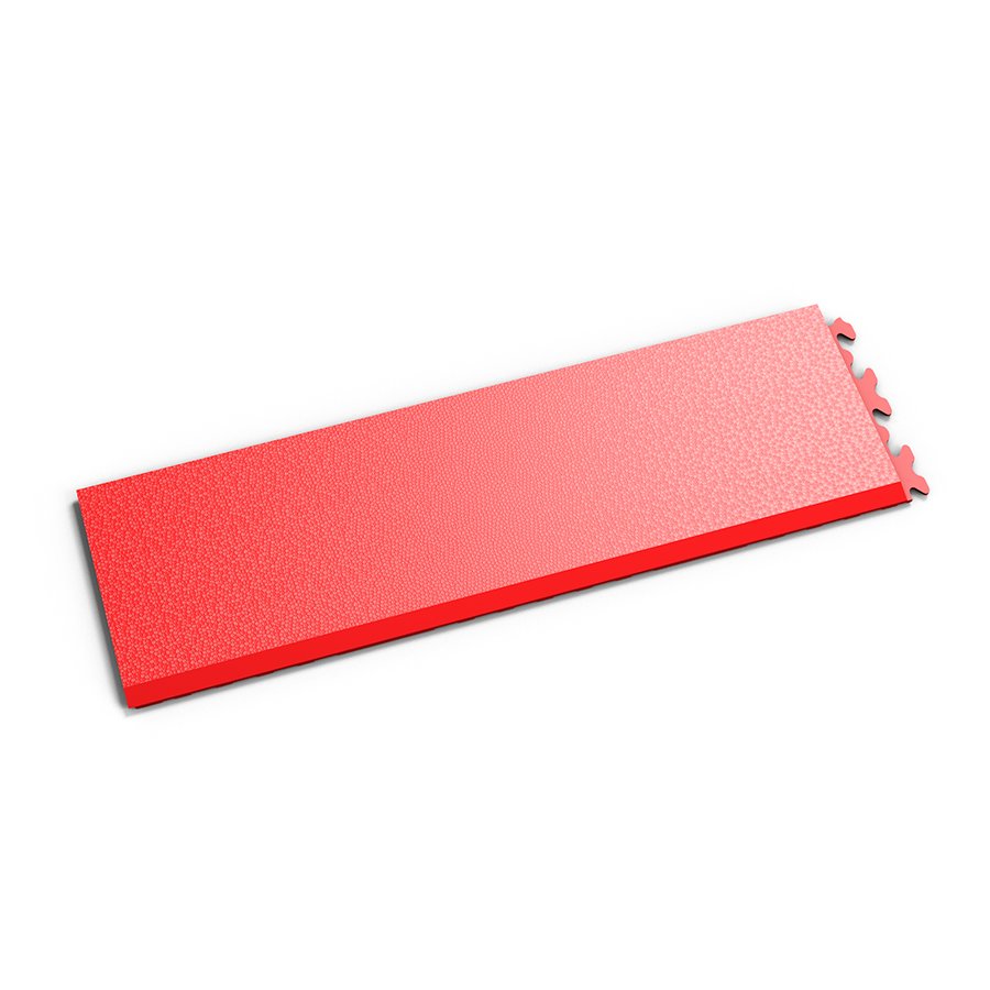 Červený PVC vinylový nájezd "typ A" Fortelock Invisible - délka 46,8 cm, šířka 14,5 cm a výška 0,67 cm