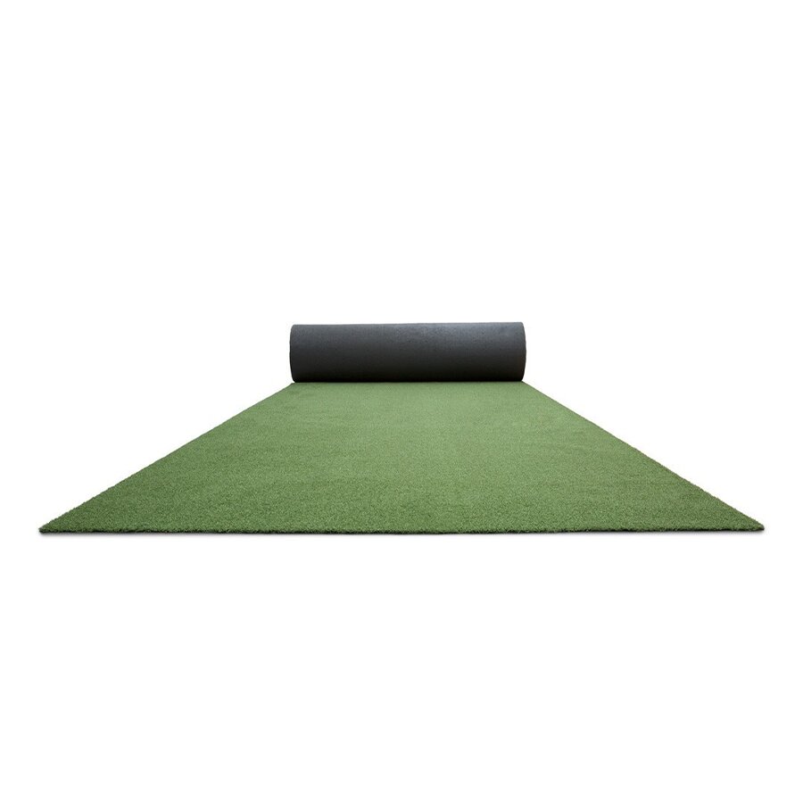 Zelený umělý trávník - šířka 2 m a výška 1 cm
