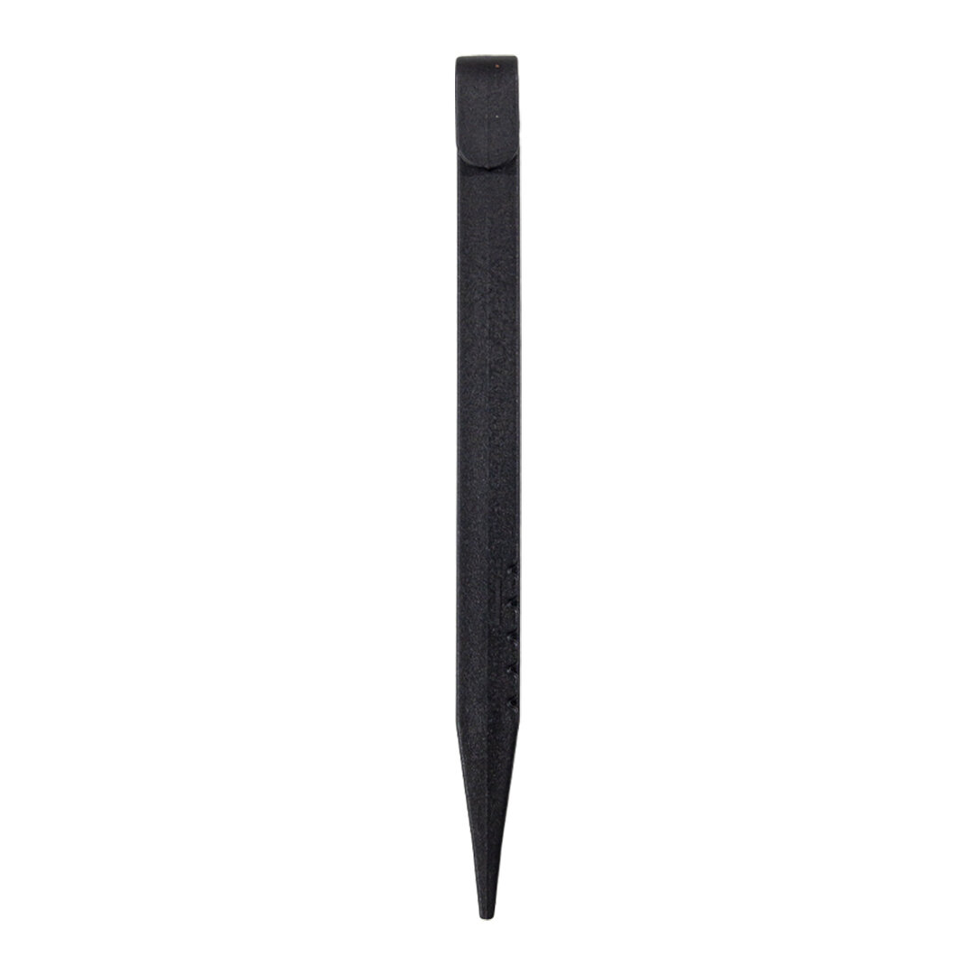 Černý plastový kotvící hřeb - délka 26,5 cm - 12 ks
