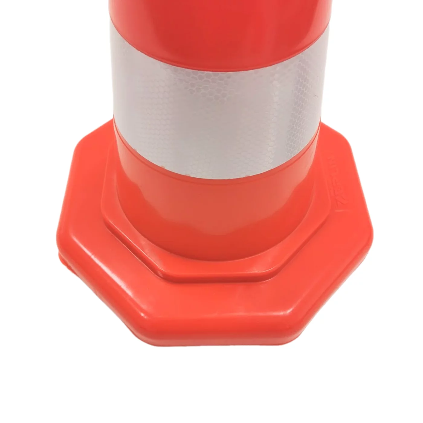 Reflektierter Leitkegel (PE) FLOMA - 0,9 kg - Durchmesser 28 cm, Höhe 50 cm - Orange