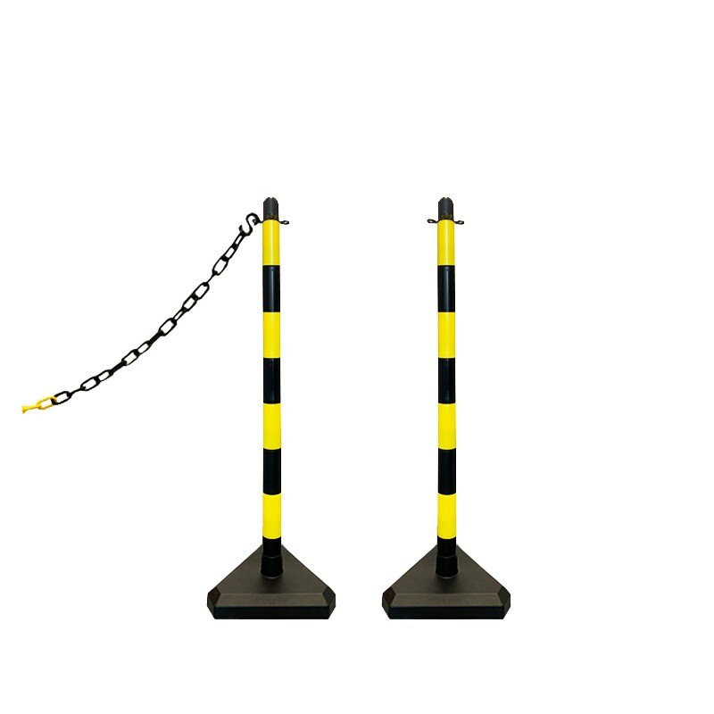 Čierno-žltý plastový vymedzovací stĺpik SCV - výška 90 cm