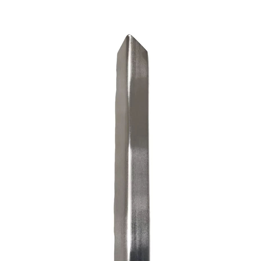 Stříbrná hliníková ochrana rohů zdí, stěn bez otvorů pro šrouby, k nalepení CP10 - délka 150 cm, šířka 4 x 4 cm, tloušťka 0,1 cm