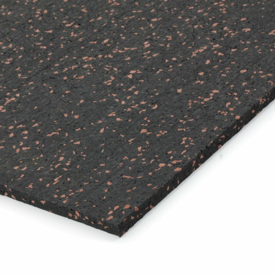 Černo-červená gumová soklová podlahová lišta FLOMA FitFlo SF1050 - délka 198 cm, šířka 7 cm a tloušťka 0,8 cm