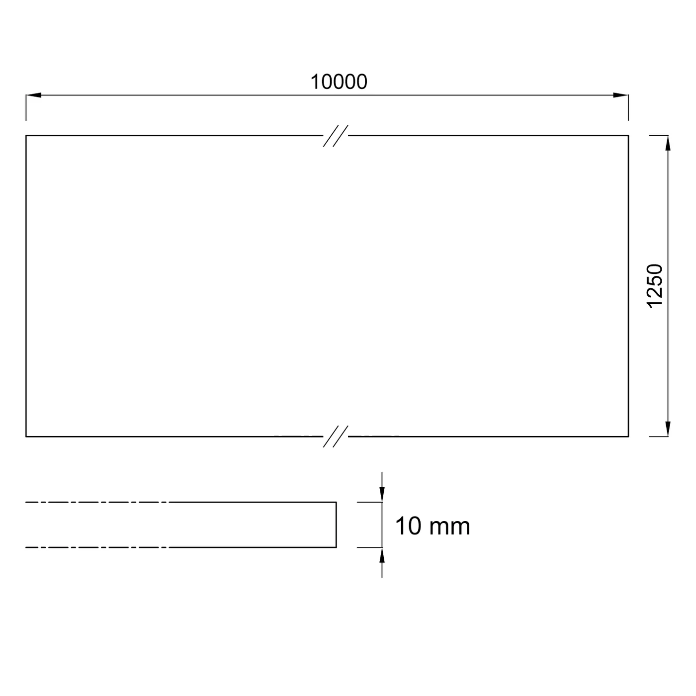 Schwarz-graue Gummibodenplatte (Rolle) FLOMA FitFlo SM1050 - Länge 10 m, Breite 125 cm, Höhe 1 cm