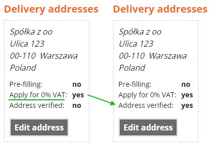 Procedura weryfikacji adresu dostawy przez administratora (PL)