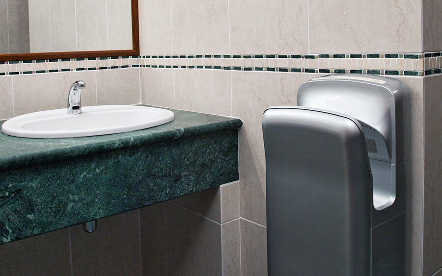 Maximální hygiena na toaletách díky tryskovým vysoušečům rukou